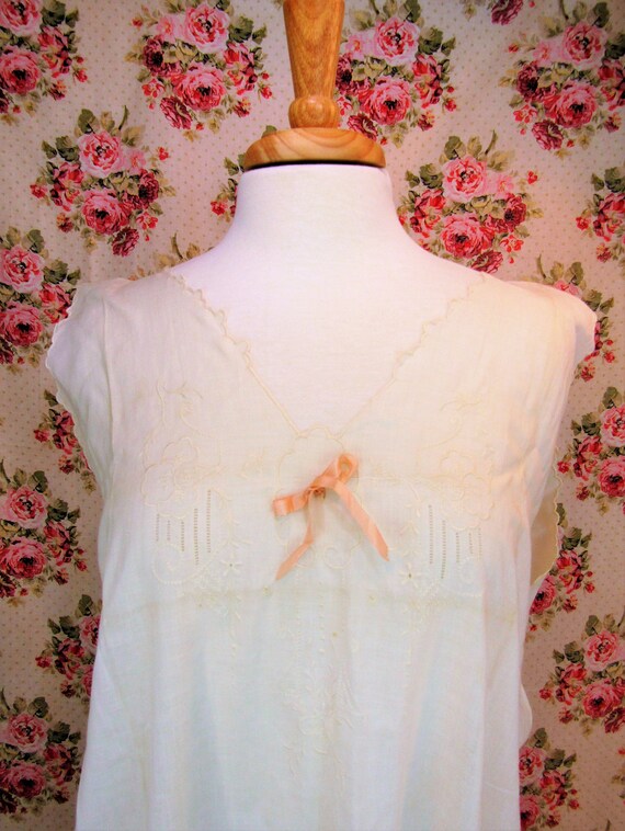Antique Edwardian Chemise Nightgown Edwardian Shi… - image 10