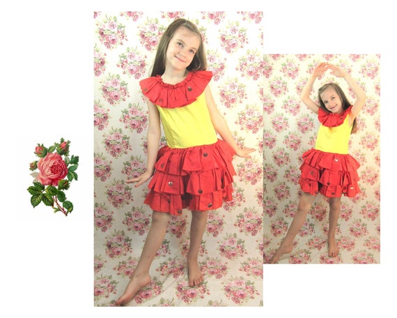 Vintage 50's Little Girl's Costume Dress Size 4-6
