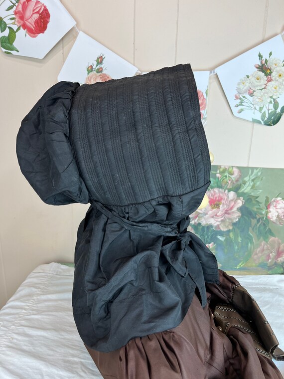 Antique Sunbonnet 1800’s Bavolet Bonnet 19th Cent… - image 3