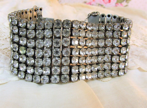 Vintage Bracelet 1950s Sparkling Cocktail Bracele… - image 4