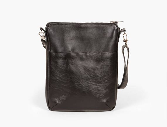 soft black crossbody bag