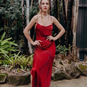 Dark Red Maxi Dress -  Australia