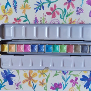 Schmincke Akademie Watercolor Pastel Slim Palette 12 hand poured colours Limited Edition - Vegan - Free shipping