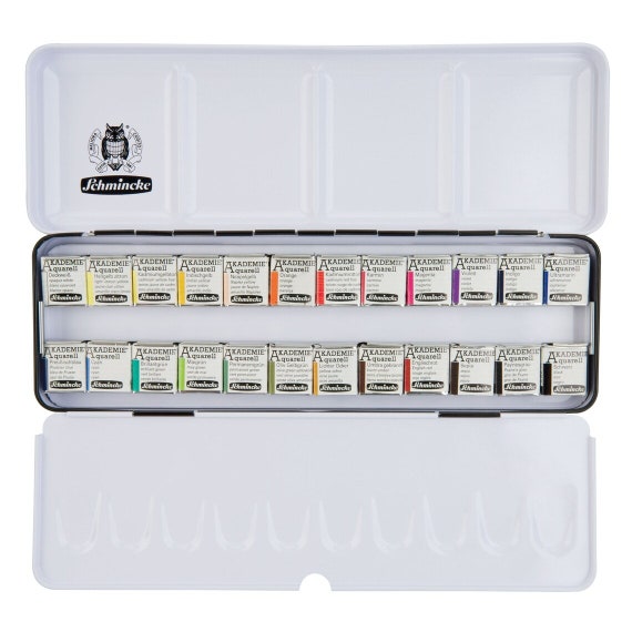 Schmincke Watercolor Palette Colorful Tin Limited Christmas Edition Vegan  12 Half Pans Free Shipping -  Sweden