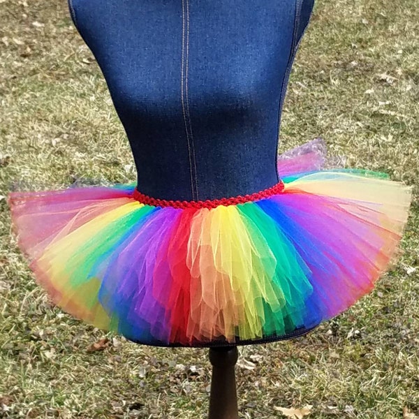 Rainbow Tutu, Colorful Tutu, Unicorn Tutu, Clown Tutu, Circus Tutu, Stripe Tutu, Toddler Tutu, Baby Tutu, Halloween Tutu, Rainbow Costume