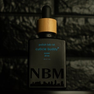 Polish Lab Rat x Cuticle Buddy ® Refill Dropper Cuticle Oil and Nail Oil for Nail Care Vegan. Ocean Drive .30ml