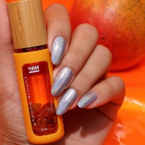Cuticle Buddy® Óleo Portátil para Cutículas e Unhas - Vegano. Livre de Crueldade. Perfumado naturalmente. Smoothie de Manga. 8 ml.