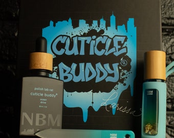 Polish Lab Rat x Cuticle Buddy ® - Ocean Drive Starter Kit Gift Set -Nail Oil for Nail Care.