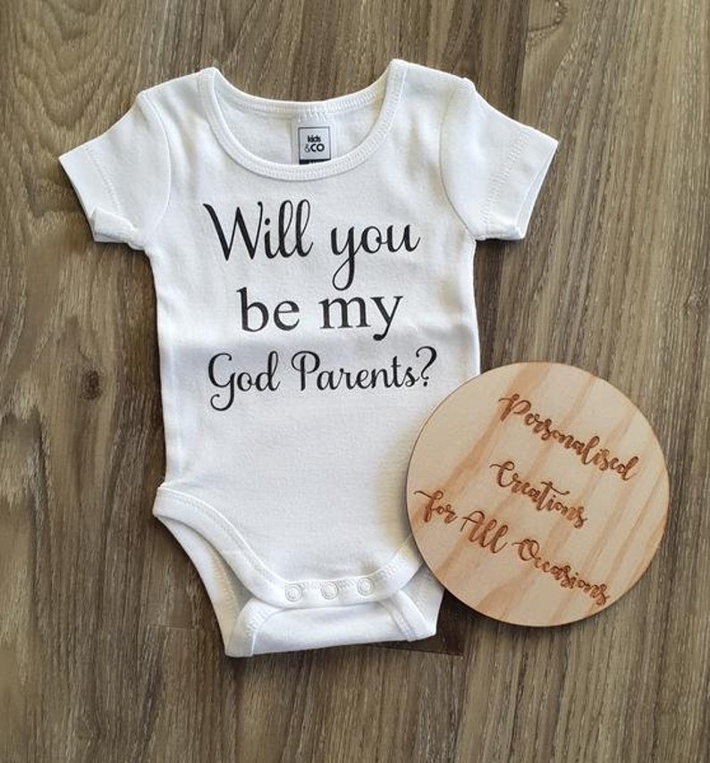 Godfather Godmother Customised Baby Clothes Christening Etsy Australia