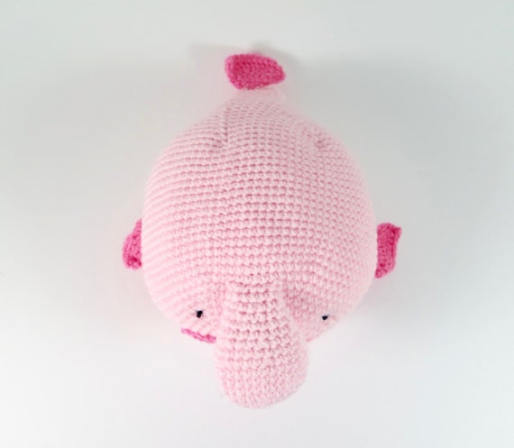 Blob Fish Amigurumi Blob Fish Toy Amigurumi Plushie 