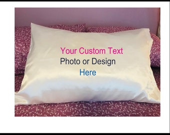 Personalized Pillow Case featuring MELANIE in sign letters; Custom pillowcases; Teen bedroom decor; Cool pillowcase; Bedding