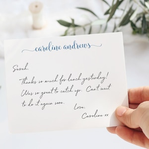Personalized Note Card Set: Custom Stationery for Ladies | A2 or A7 imagem 9