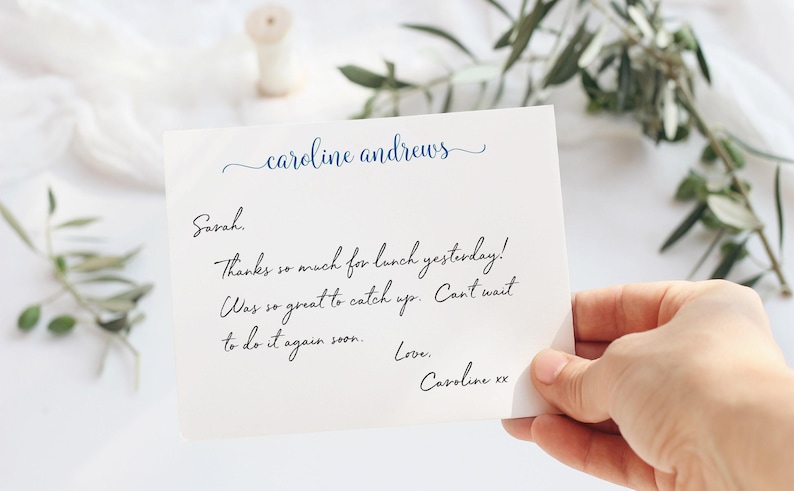 Personalized Note Card Set: Custom Stationery for Ladies | A2 or A7 imagem 9