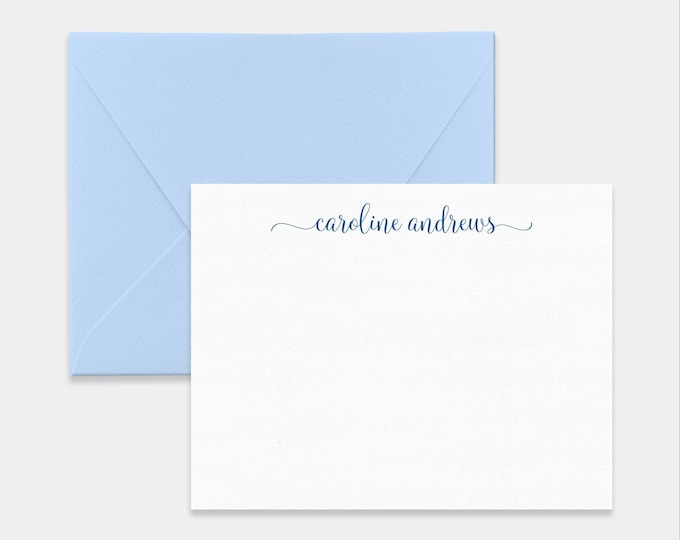 Personalized Note Cards for Women. Thank You Note Card Stationery Gift Set Her