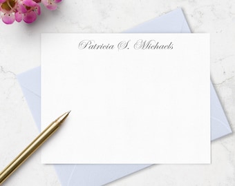 Custom Note Cards with Envelopes  Stationery Set, Personalized with a Name,  , Gift for Her