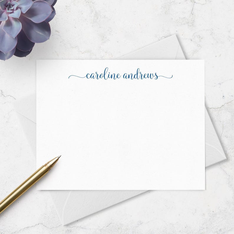 Personalized Note Card Set: Custom Stationery for Ladies | A2 or A7 imagem 6
