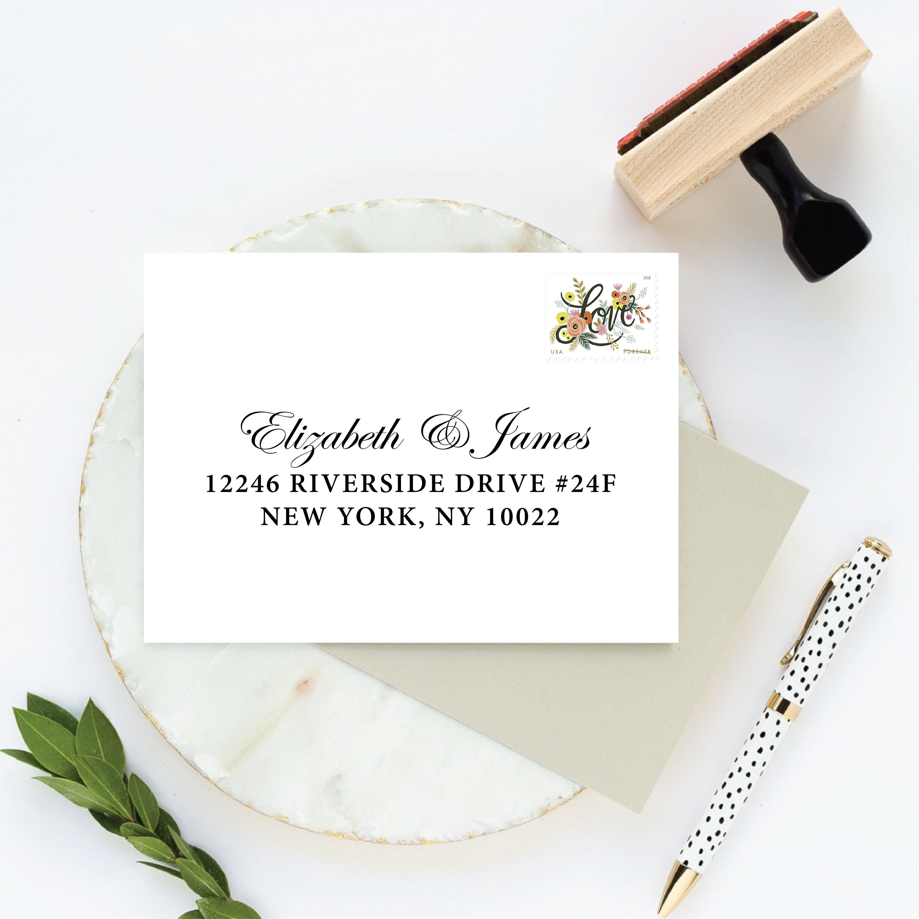 RSVP Return Address Stamp for Wedding Reply Cards Custom RSVP Etsy