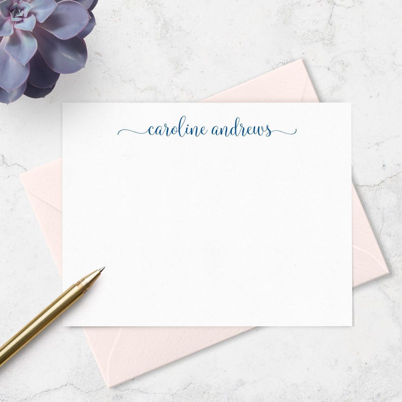 Personalized Note Card Set: Custom Stationery for Ladies | A2 or A7 imagem 7