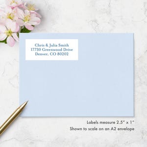 Personalized Return Address Labels, Wedding Stationery
