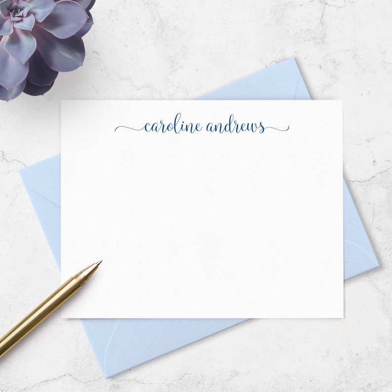 Personalized Note Card Set: Custom Stationery for Ladies | A2 or A7 imagem 1