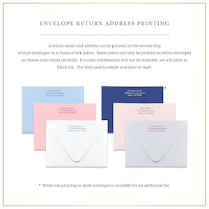 envelope return address printing