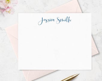 Personalized Stationery Set, Custom Note Cards, Ladies Stationery