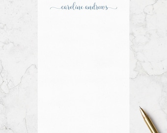 Personalized Notepad Lined or Unlined 50 or 100 Sheet in 4 Sizes - Tear Off Note Pad Memo Desk Pad Stationery, Custom Note Pad To Do List