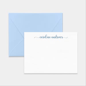 Personalized Note Cards for Women. Thank You Note Card Stationery Gift Set Her