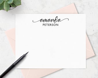 Note Cards and Envelopes Stationery , Personalized Cards with , Thank You Cards