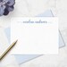 Personalized Note Cards & Envelope Set, Custom Stationery with Name in Choice of Colors, Boxed Stationary Set for Ladies Gift | Set of 10 
