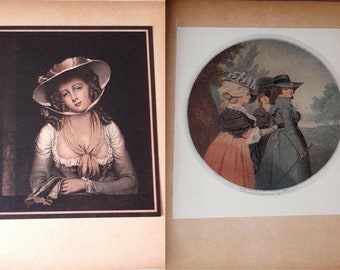 Antique book. Masters of the Colour Print II  by J.R.SMITH. 8 Individual Reproduction prints. In book form. 1927 edition.