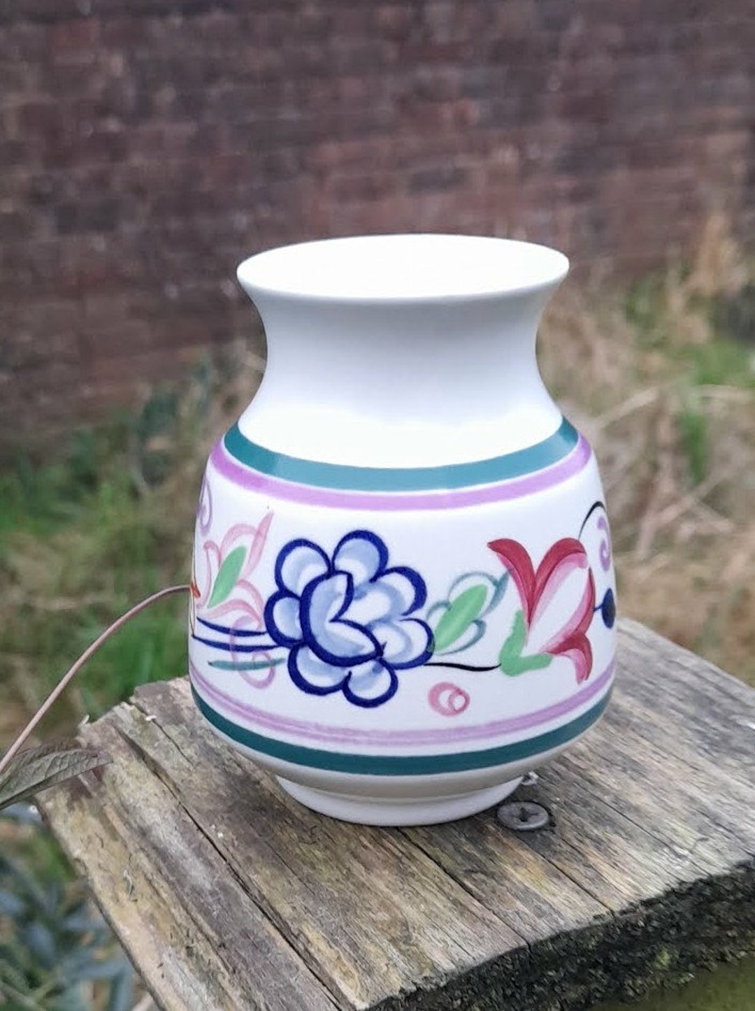 Vintage Mid Century Small Poole Pottery Pot ~ Traditional Ware
