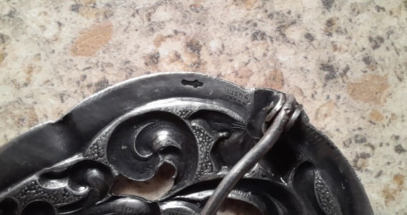 Rare Antique Continental Silver Brooch, Dutch Jug… - image 7