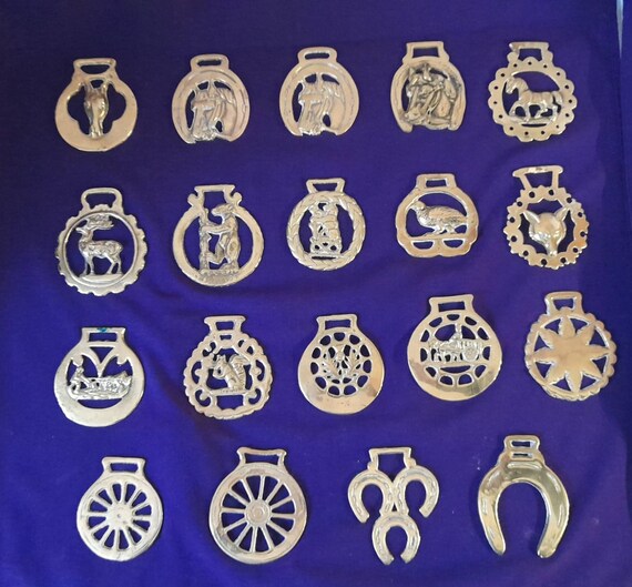 Vintage Horse Harness Brasses Variety Selection Horse Etsy