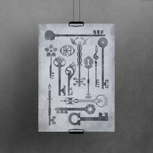 The Keys of KeyHouse  – A3 art print