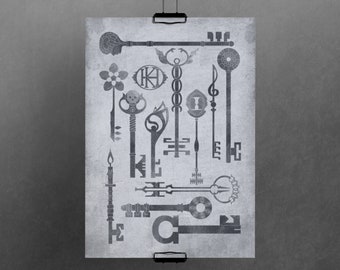 Die Schlüssel von KeyHouse – DIN A3 Kunstdruck