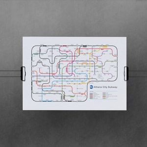 Plan du métro REM – Impression d'art A3