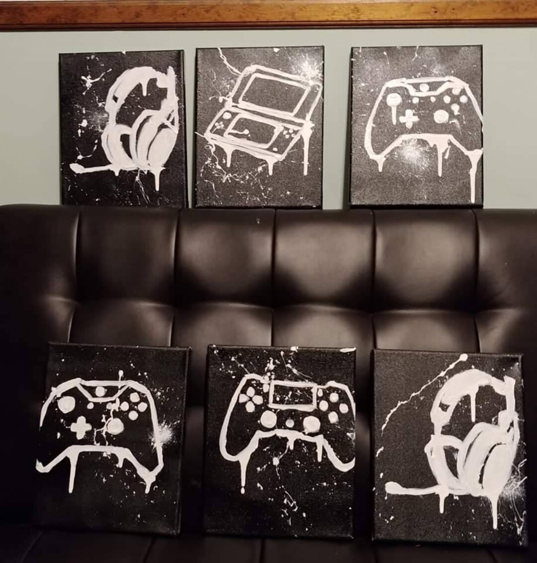 Set of 3 Video Game Canvases 16x20 Custom Canvas Etsy