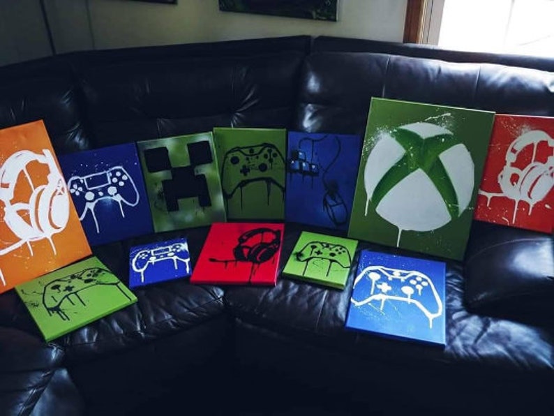 Custom Set of 3 Gaming Canvases Sizes 16x20 11x14 8x10 Canvas Etsy