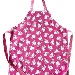 childrens handmade apron for cooking, baking, pretend play or art
