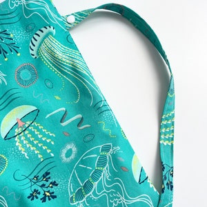 Large Wet swim-diaper pool beach-bag-zippered PUL lined-water resistant 12x14 image 4