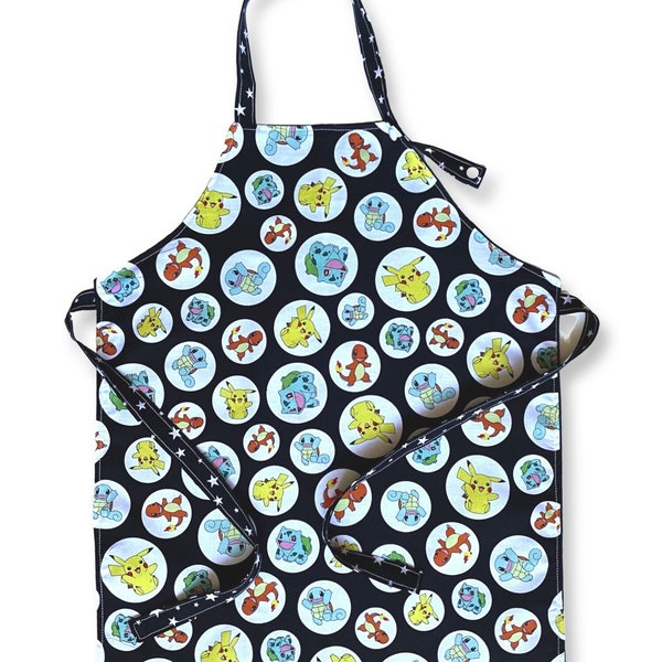 childrens handmade apron for cooking, baking, pretend play or art