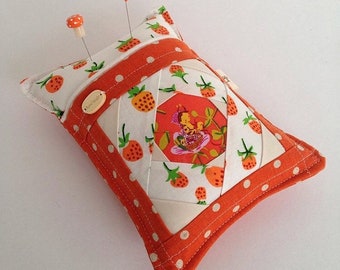 Made to order Nanny bee works the strawberry patch Stitcharmony pincushion