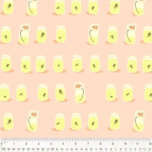 Tissu Heather Ross West Hill Becoming Frogs, rare, coupon de 50 cents ou plus
