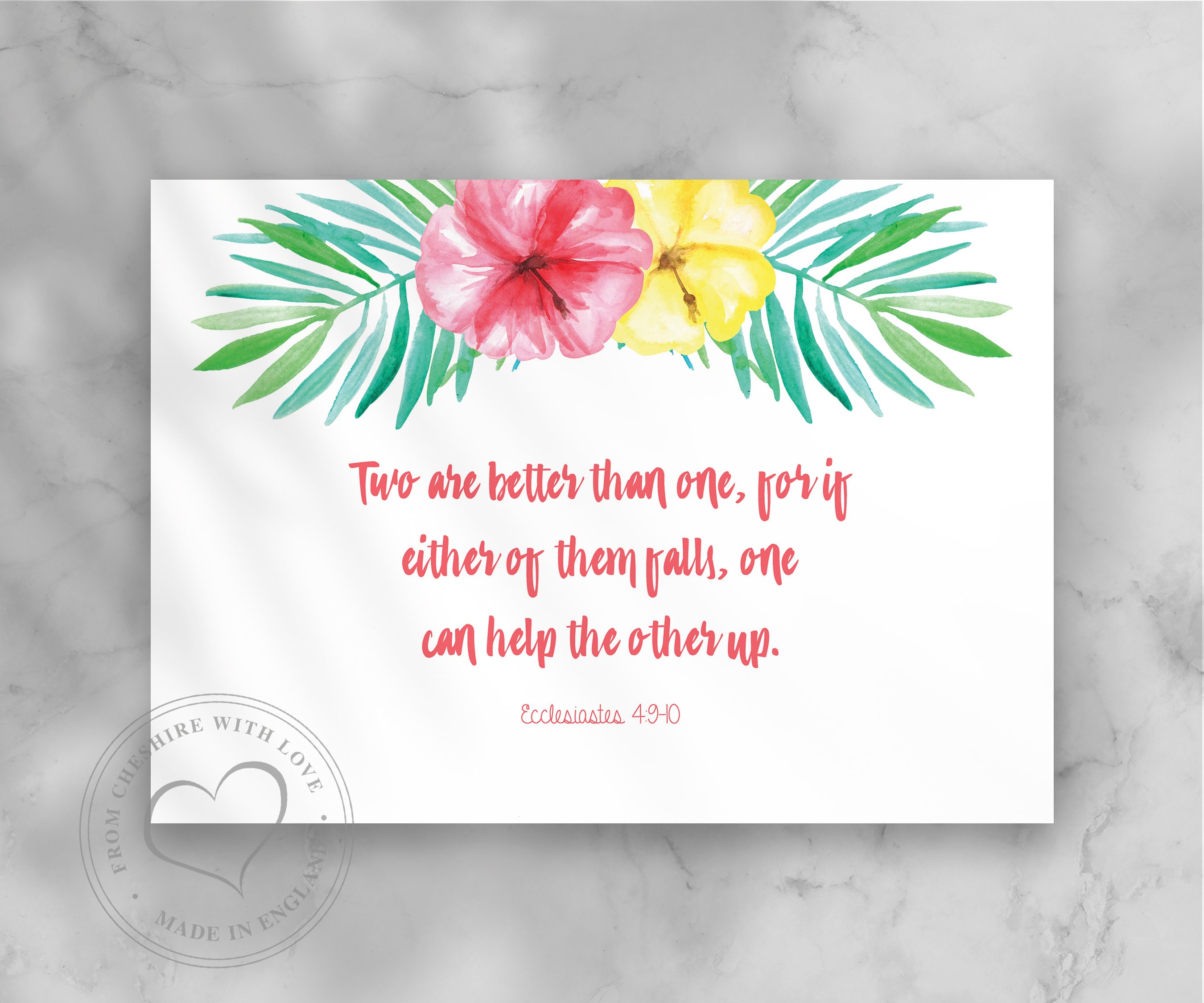 Christian Bible Verse Wedding PRINT. 