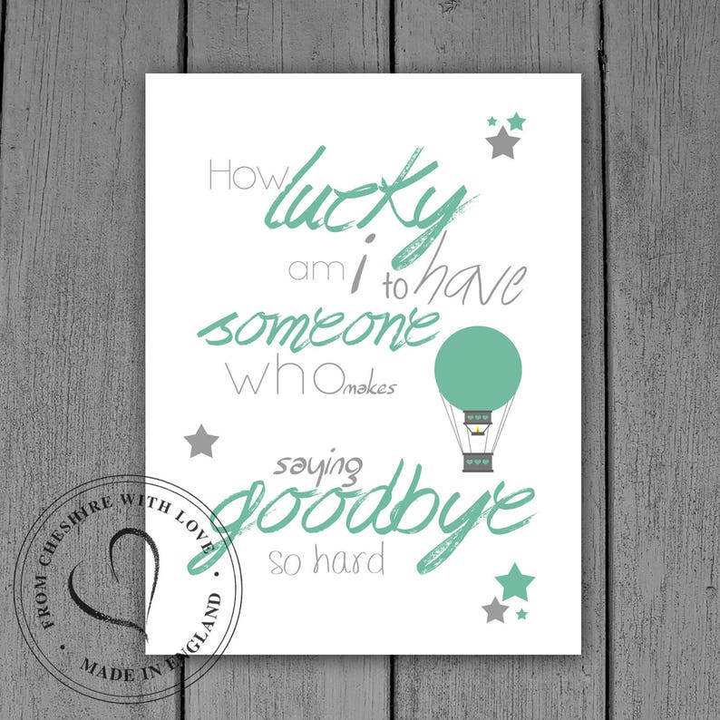 Winnie The Pooh Quote PRINT How Lucky Am I To Have Etsy
