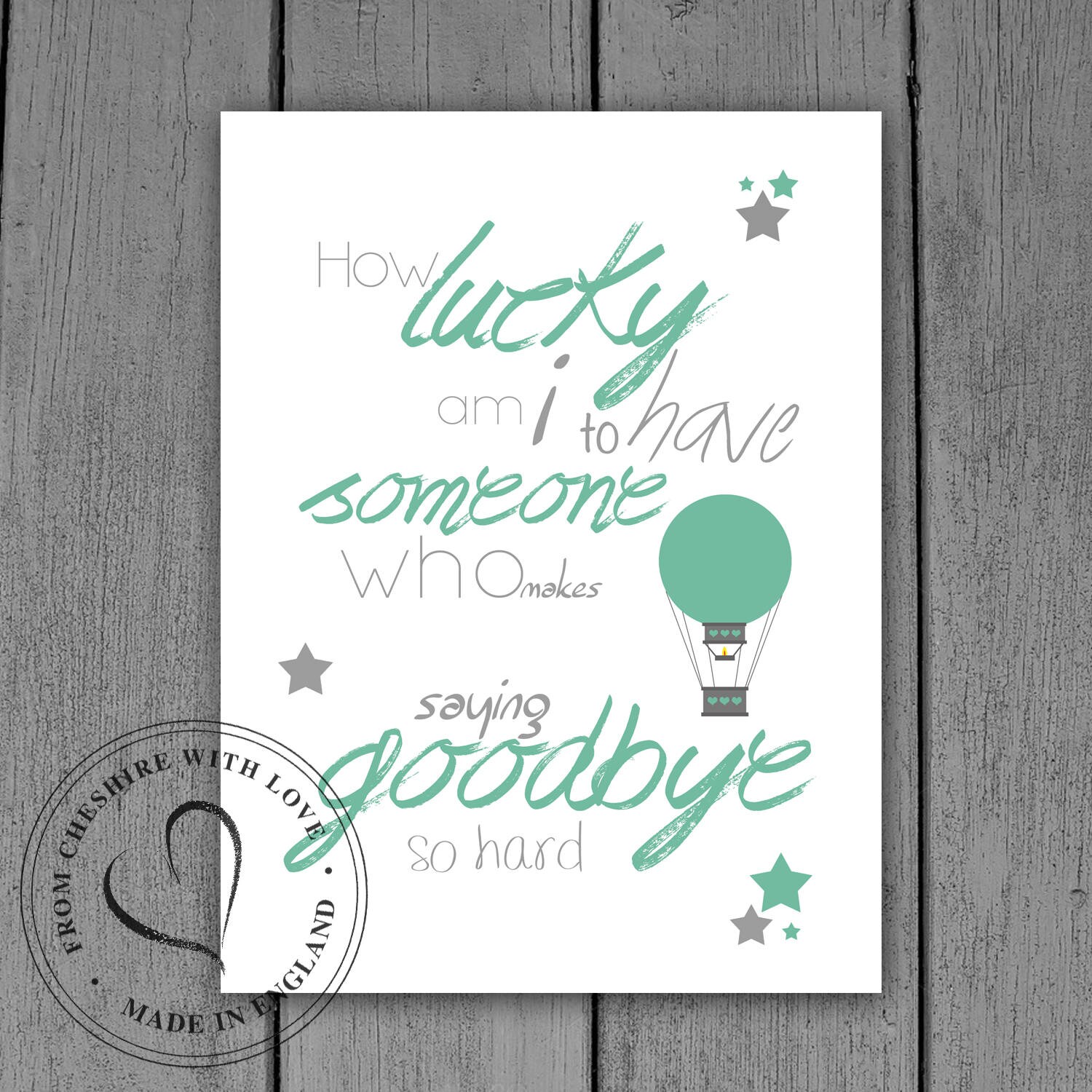 I was lucky i found what. I was lucky i found what