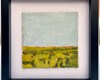 Pintura de paisaje encáustica - Abstracto