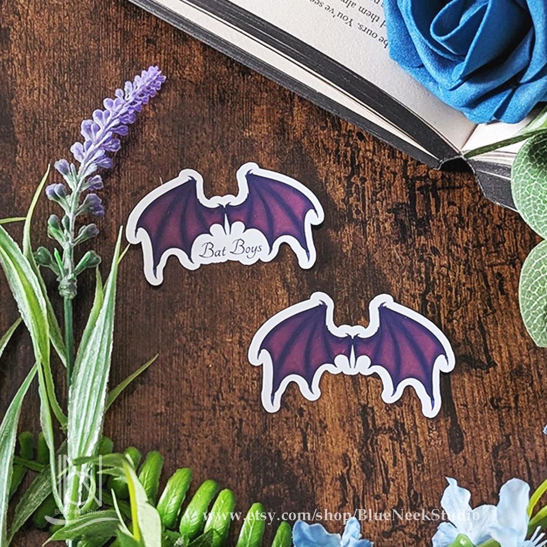 Bat Boy Sticker Bat Boys Sticker – Original Bat Wing Art – Handmade - Etsy