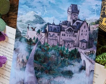 Impresión artística (sin bordes): Arte original inspirado en la serie Empyrean / Fourth Wing